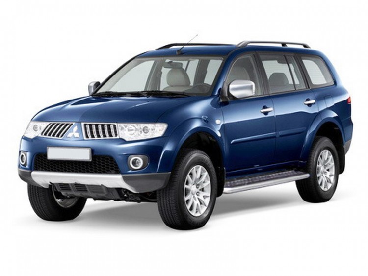 Защита порогов с алюм. листом - MITSUBISHI Pajero Sport