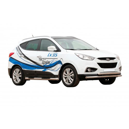 Передняя защита "Труба двойная" - HYUNDAI IX35