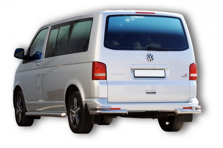 Защита заднего бампера "Уголки" - VOLKSWAGEN Transporter T5