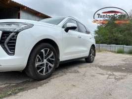 Накладки на пороги пластиковые HAVAL Jolion 2021-2024г.в.
