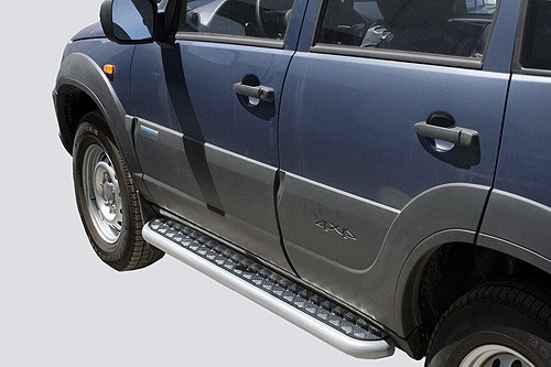Пороги с алюминиевым листом - Chevrolet Niva RS 2123