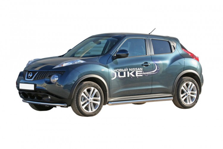 Защита порогов "Труба" - NISSAN Jukei