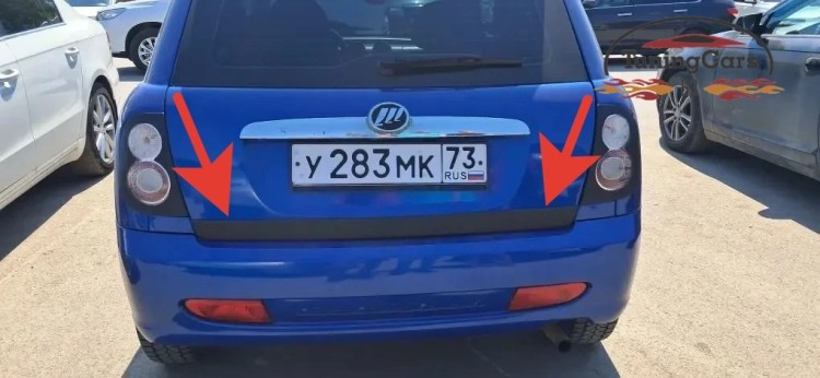 Накладка низа 5-й двери Лифан Smily (320) 2008-2015г.в.